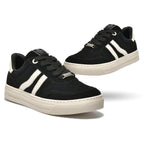 Tênis Via Marte Feminino Listrado Casual Nobuck