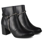 Bota Feminina Dakota Cano Baixo Strass Salto Bloco