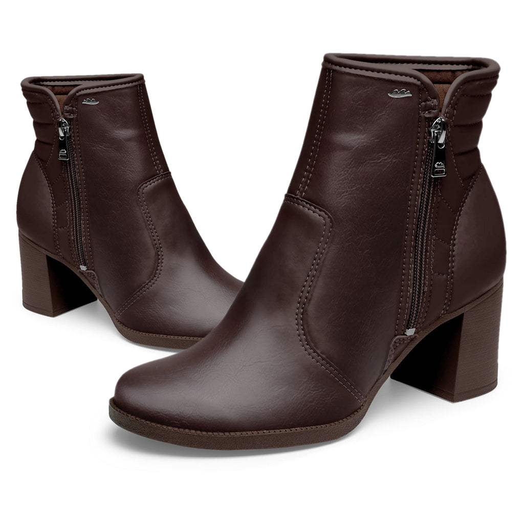 Bota Feminina Dakota Zíper Cano Curto