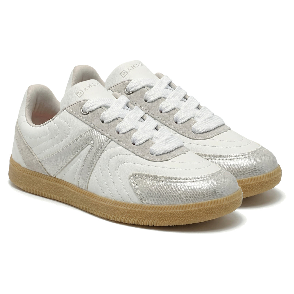 Tênis Feminino Ramarim Listras Napa Casual Retrô