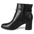 Bota Feminina Dakota Cano Baixo Strass Salto Bloco