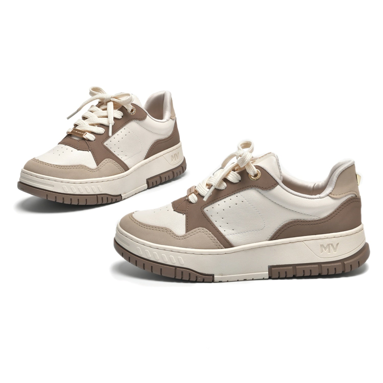 Tênis Via Marte Feminino Casual Napa Recortes
