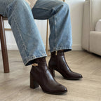 Bota Feminina Dakota Cano Baixo Salto Alto Zíper