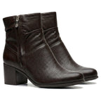Bota Feminina Bottero Couro Burnish Cano Baixo