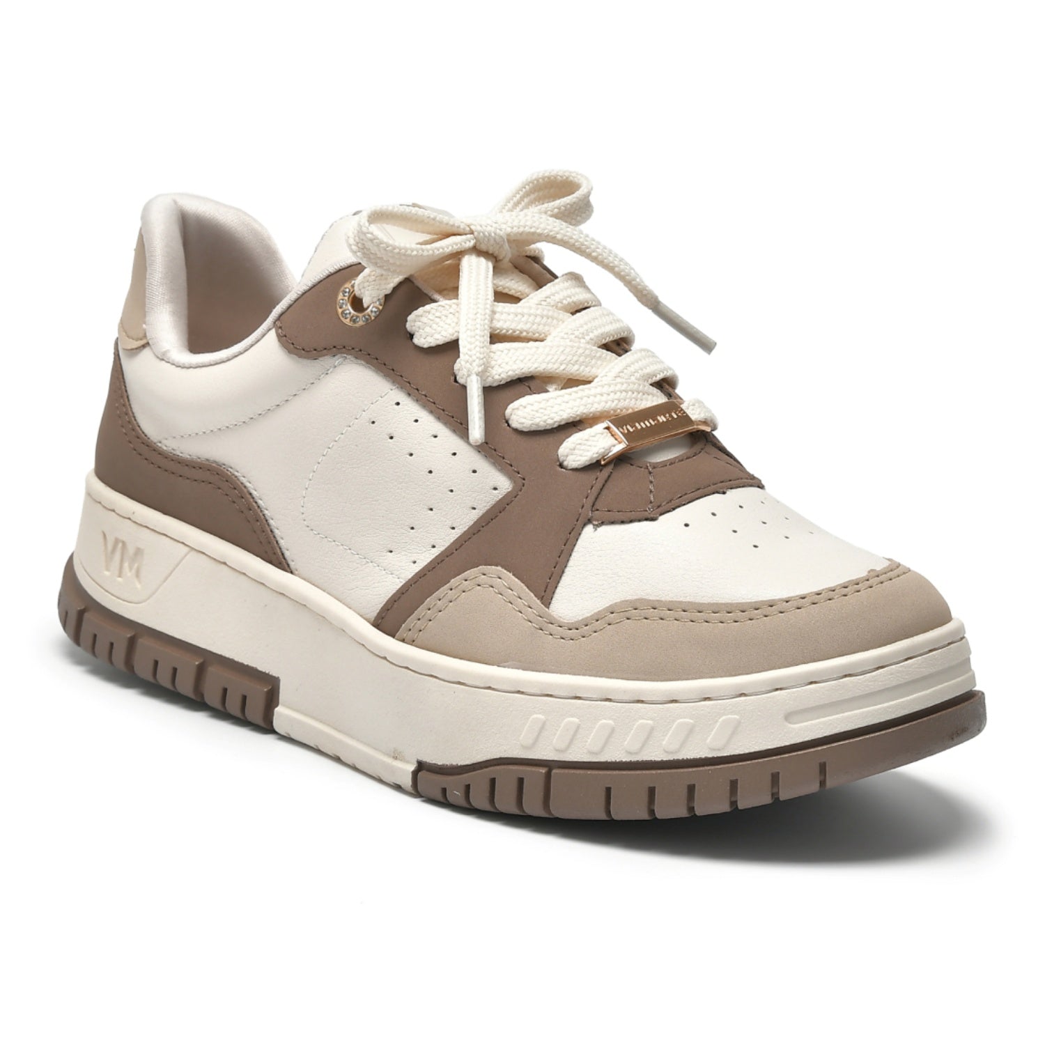 Tênis Via Marte Feminino Casual Napa Recortes