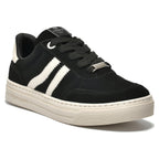 Tênis Via Marte Feminino Listrado Casual Nobuck