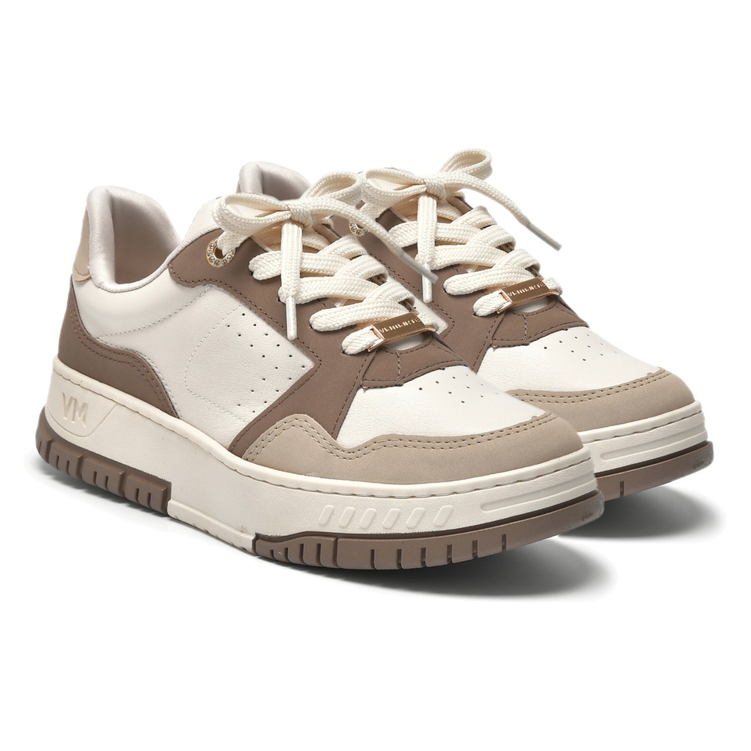 Tênis Via Marte Feminino Casual Napa Recortes