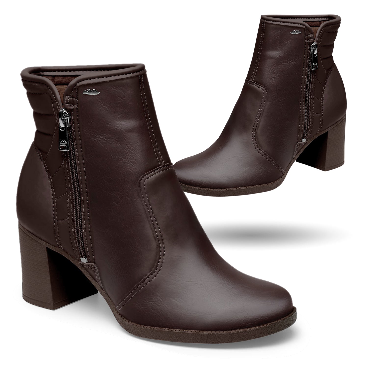 Bota Feminina Dakota Zíper Cano Curto