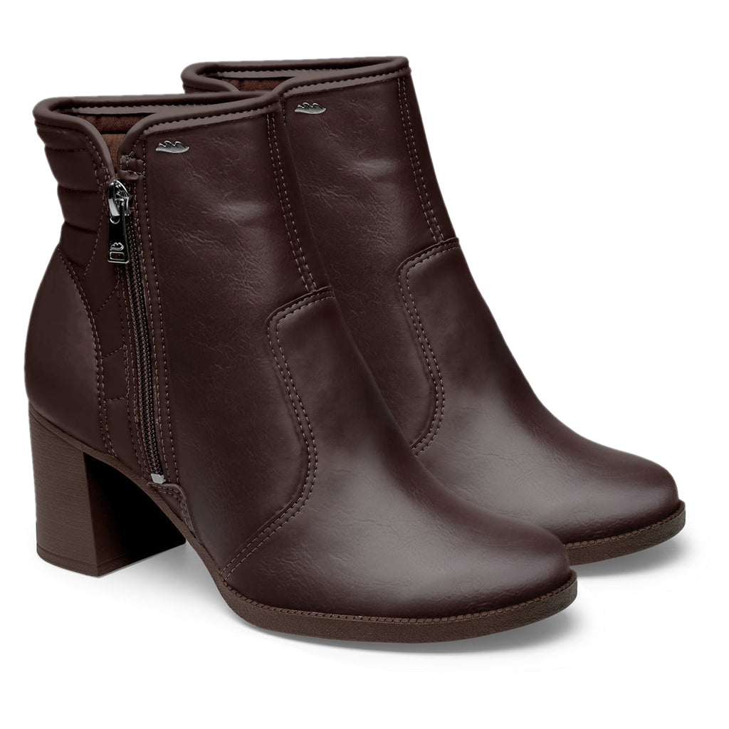 Bota Feminina Dakota Zíper Cano Curto