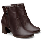 Bota Feminina Dakota Zíper Cano Curto