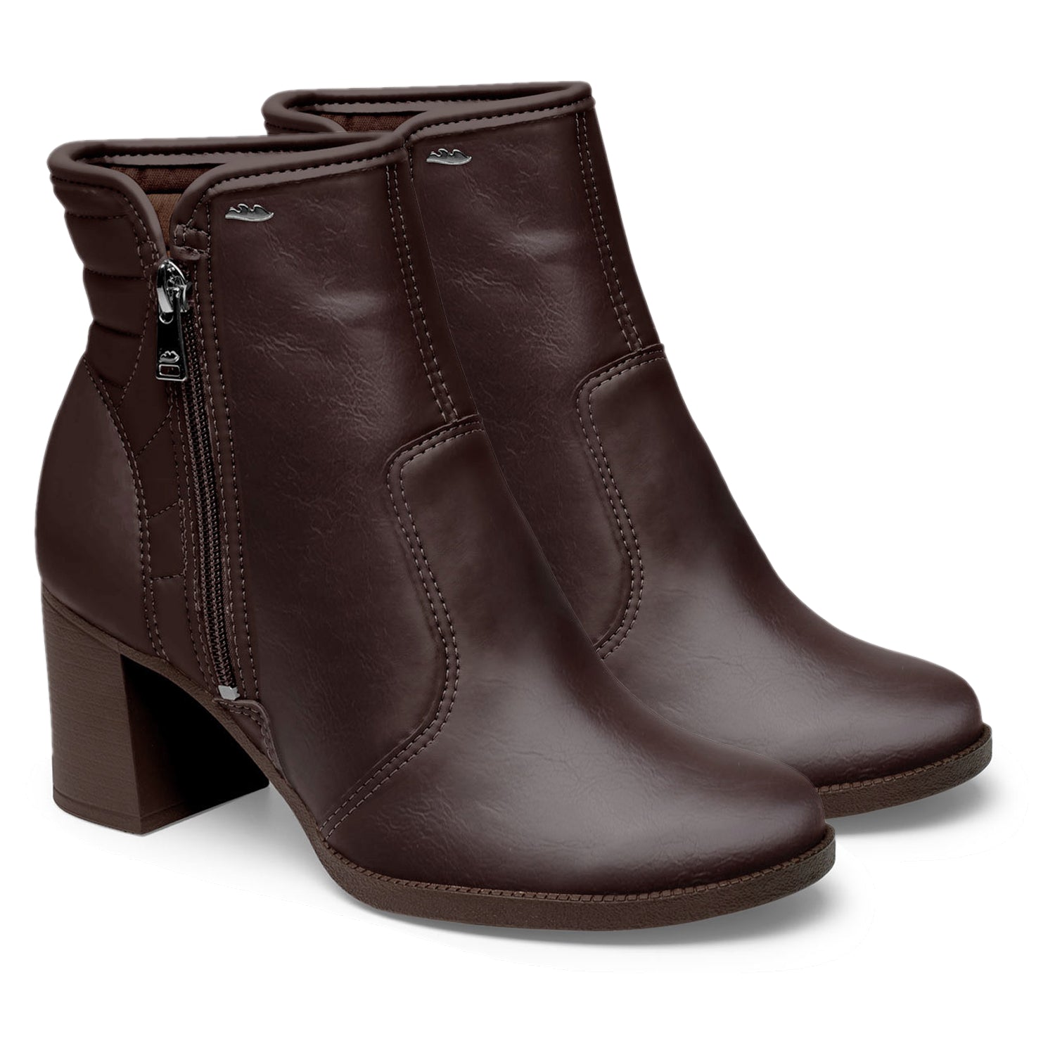 Bota Feminina Dakota Zíper Cano Curto