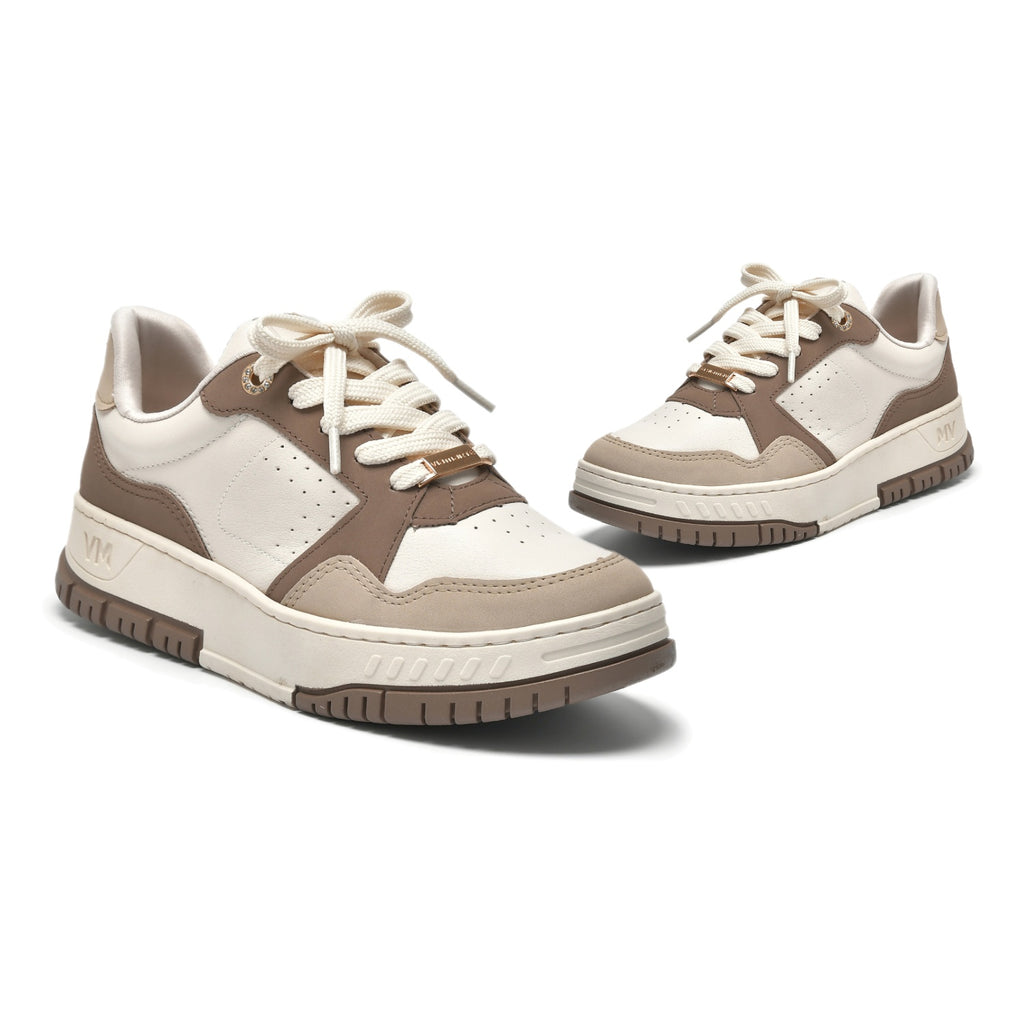 Tênis Via Marte Feminino Casual Napa Recortes